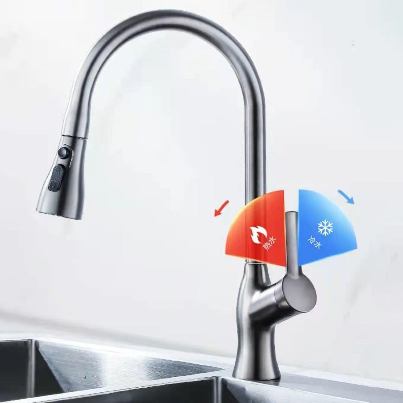 Tesrin F001 Classic Sink Pull-Out Faucet