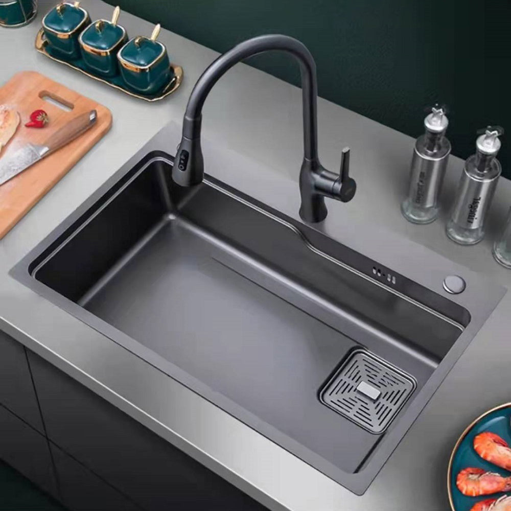 Tesrin YN-K001 Luxury Kitchen Sink with Digital Display and Waterfall Design