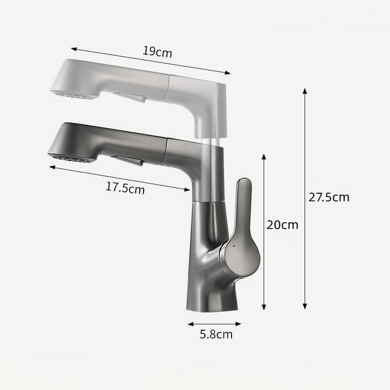 Tesrin MF004 Silent Pull-out Hose Design Basin Faucet