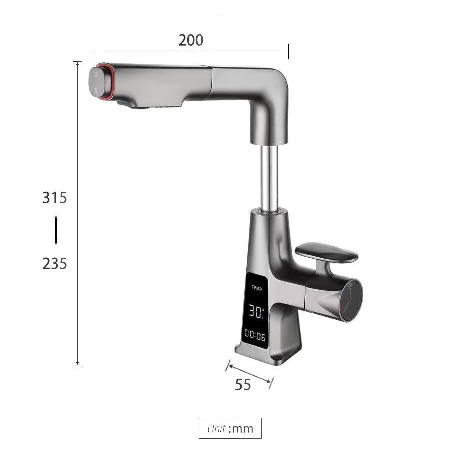 Tesrin MF104 Automatic Reset Basin Faucet