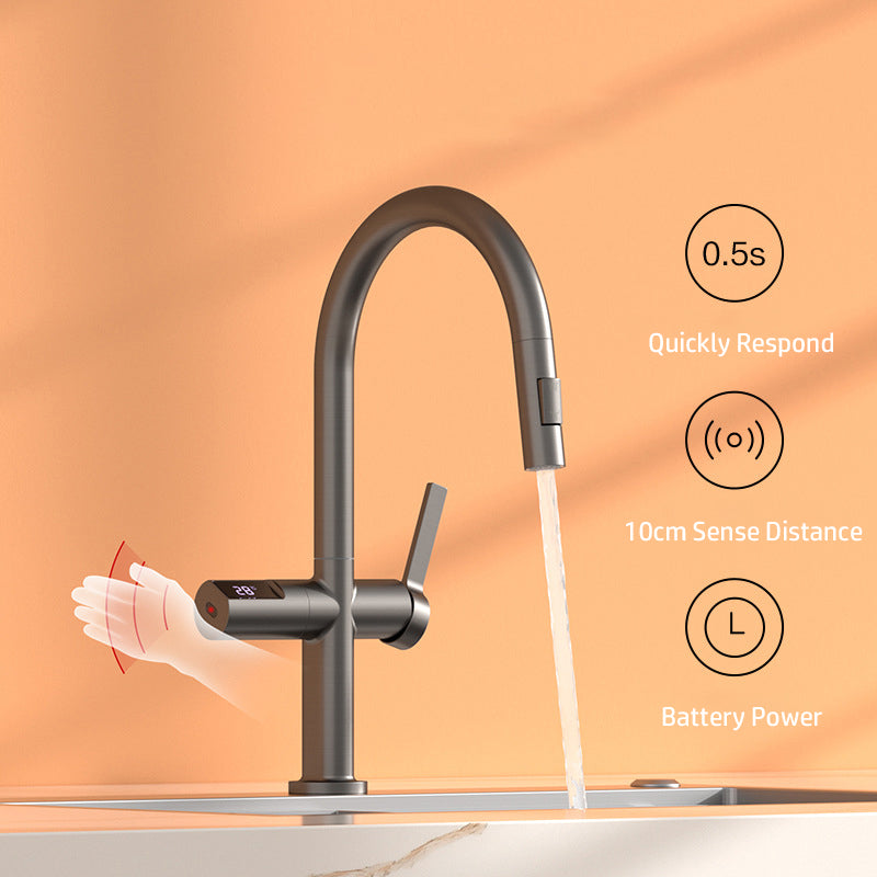 Tesrin F201 Adjustable Cold and Hot Water Kitchen Faucet